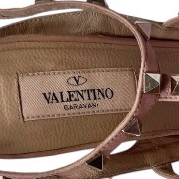 Valentino Two Tone Snakeskin Rockstud Ankle Strap Pumps Size 38 - Picture 8 of 9